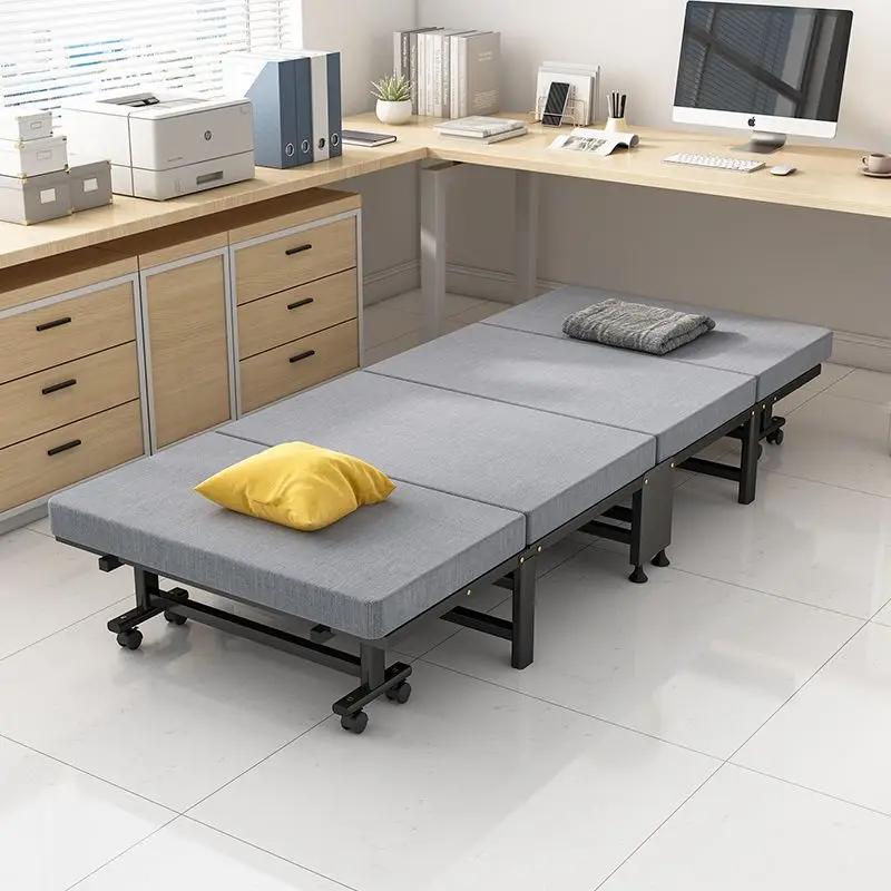 Lit simple pliant de luxe, planche dure, épaissi, 60% de réduction, bureau, pause déjeuner