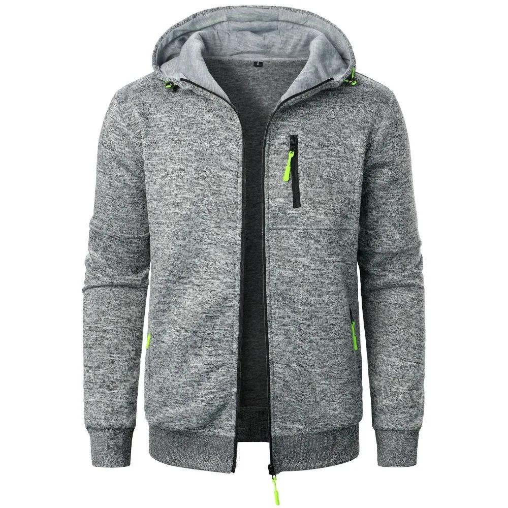 Nouveaux hommes sport Fitness sweat-shirt décontracté Cardigan vestes à capuche Cardigan sweats à ca