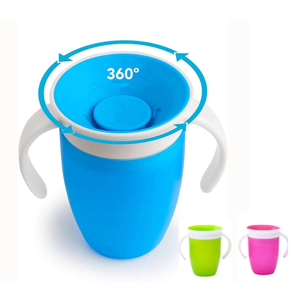 Les gobelets magiques pour bébé peuvent être tournés, tasse d'apprentissage pour bébé, bouteille d'e