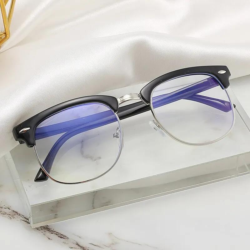 Hommes rétro anti-lumière bleue lunettes d'ordinateur lunettes de lecture et de jeu 2023