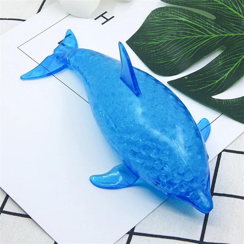 Balles anti-Stress Squishy Shark, balle à presser en forme de dauphin, extensible, Animal de mer, jo