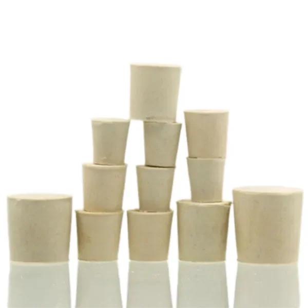 Bouchons coniques en caoutchouc solide, 8mm-62mm, pour tubes à essai de laboratoire, 15 tailles asso