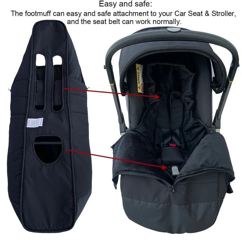 Accessoires de poussette chancelière imperméable chaude Compatible avec la poussette Doona, siège de
