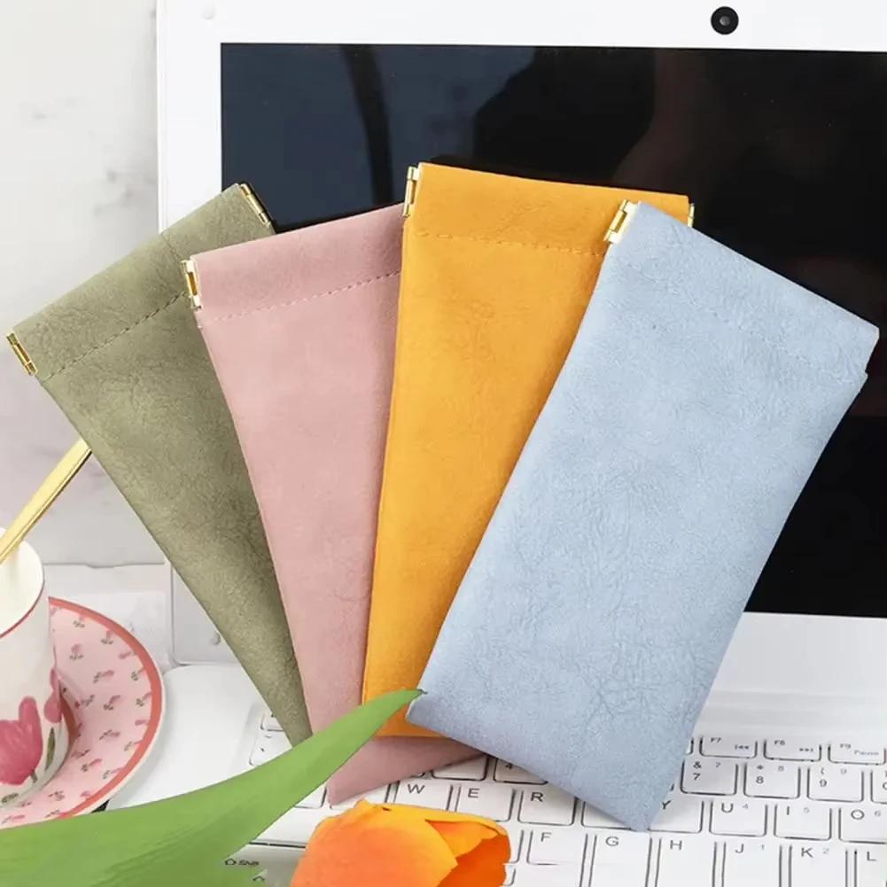 Étui à lunettes de soleil en cuir PU, fermeture automatique, sac de rangement pour lunettes, housse