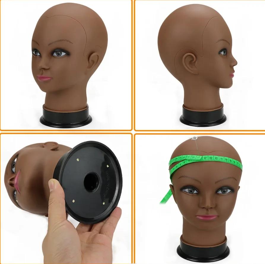 Tête de Mannequin Féminin Simnient sans Cheveux, pour Support de Perruque et Chapeau, Présentoir, Co
