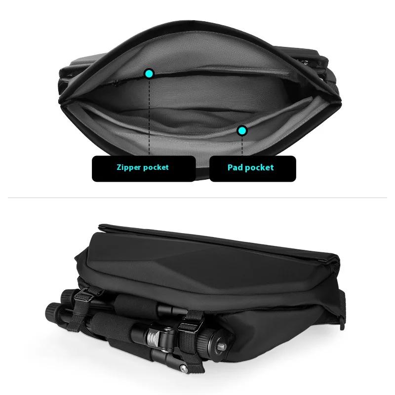 Mark Ryden coque rigide hommes sac à bandoulière insérer boucle rabat magnétique étanche sac à bando