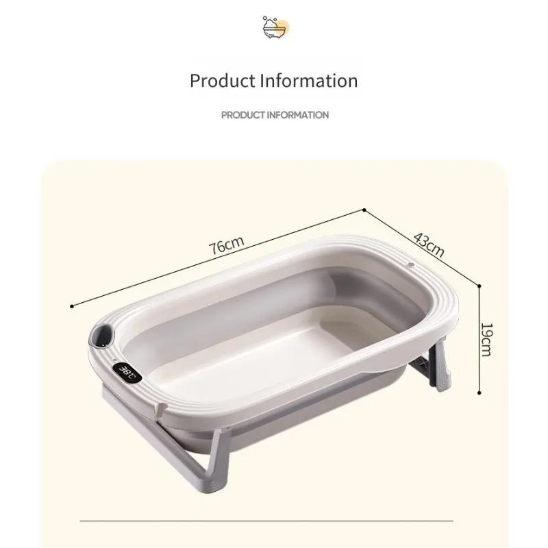 Bassin de douche pour bébé sensible à la température, baignoire pliable et Portable pour bébé, Modes