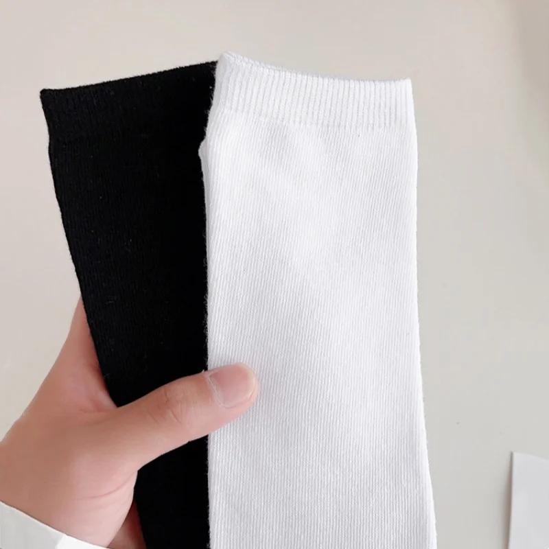 Chaussettes pour enfants pour filles chaussettes longues hautes blanches pour garçons chaussettes de