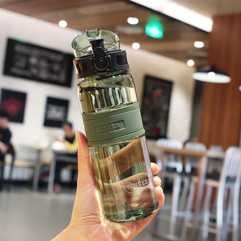 Bouteille d'eau de sport de 500ml, tasse en plastique Portable anti-fuite, verres avec filtre à thé,
