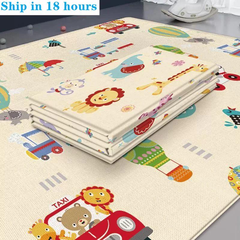 Tapis pliable éducatif pour enfants 180x100 cm - Jeux d'activités et escalade non toxique