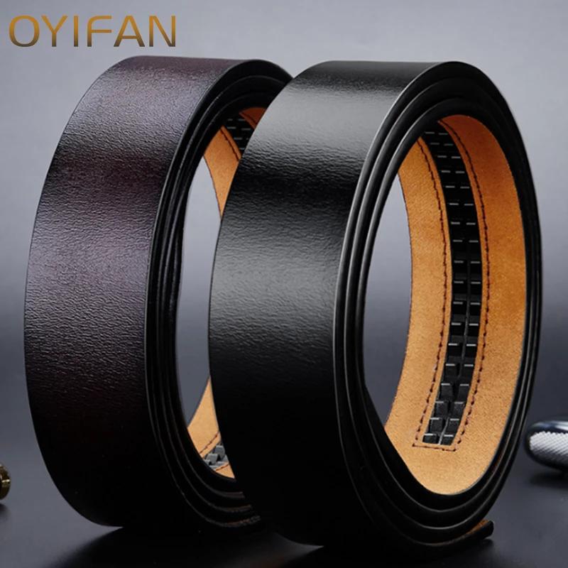 Nouveaux ceintures en cuir véritable pour hommes ceintures Double face hommes mode sans boucle ceint