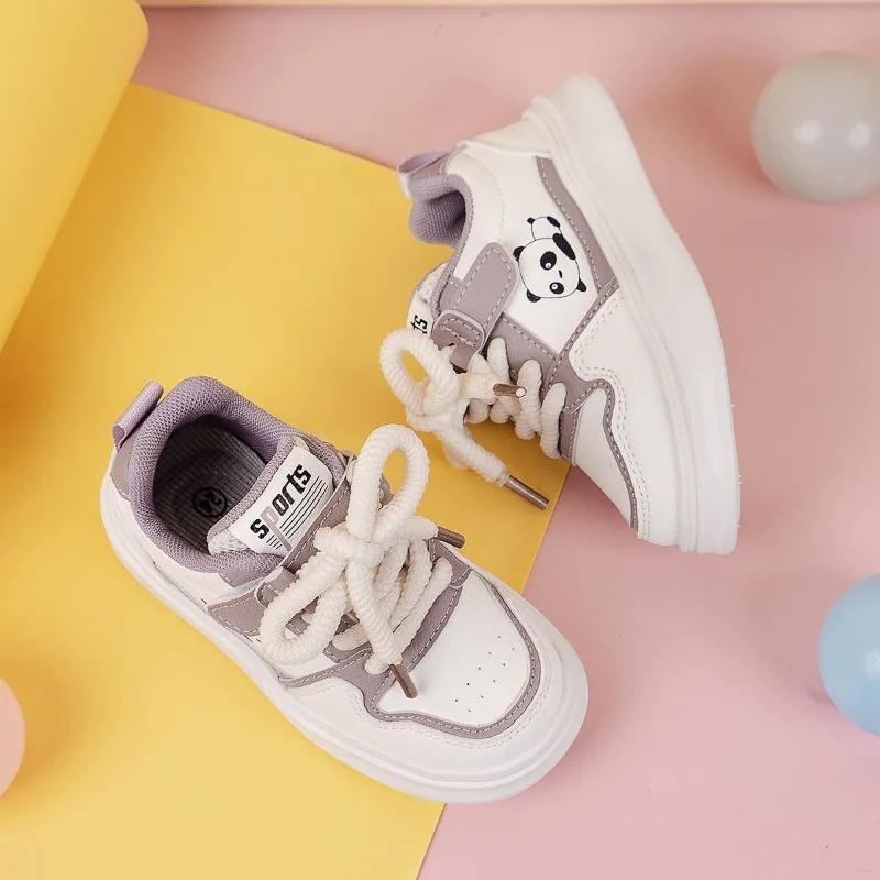 Baskets légères et décontractées pour enfants, chaussures de sport, bloc de couleurs, à lacets, pour