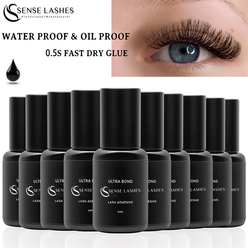 SENSE LASHES 10 bouteilles de colle à cils 5ml adhésif pour cils pegamento de pestañas adhésif exten