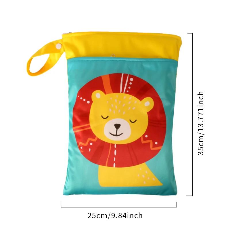 Babyshow 1PC lavable humide sec sac humide pour couches de bébé couches imperméable réutilisable sac
