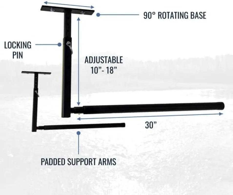Support de plafond réglable – Support d'échelle de plafond de garage Hi Port 2 | Rangement d'échel
