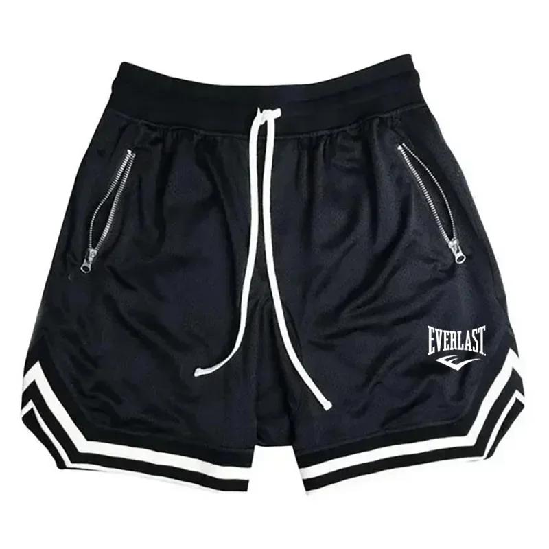 Shorts de basketball EVERLAST 2026 pour hommes – Nouveauté été, décontracté, ample, respirant, en ma