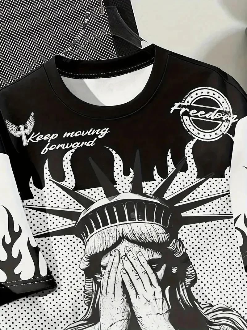 Le T-shirt pour hommes imprimé en 3D pour l'été de 2025 est un best-seller pour le sport, le fitness