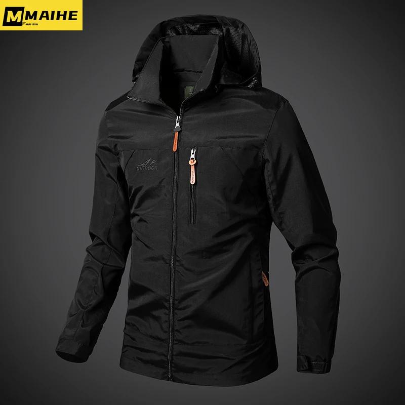 Vestes coupe-vent imperméables pour hommes, manteau militaire à capuche, nouvelles vestes de Combat