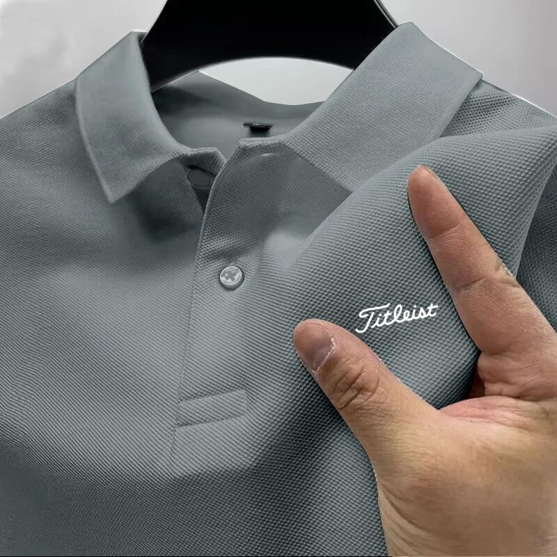 Nouveau T-shirt polo imprimé minimaliste pour homme, tendance 2026, vente chaude, tenue de golf esti