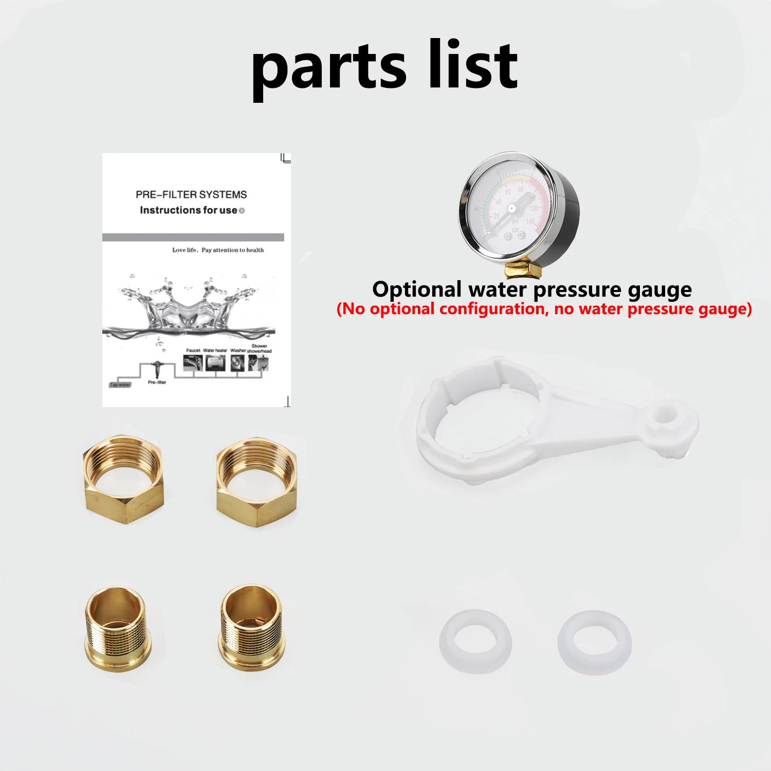 Purificateur de pré-filtre OSWNKW-05, pour toute la maison, filtre à sédiments, système de pré-filtr