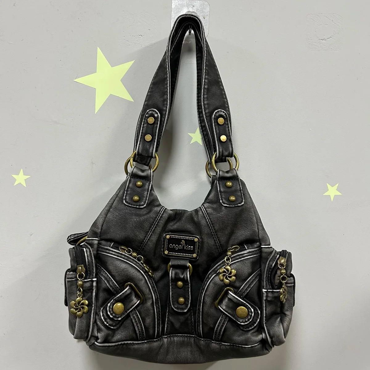 Sacs à main pour femmes, petit sac à bandoulière, fourre-tout souple, sacoche à la mode multi-poches