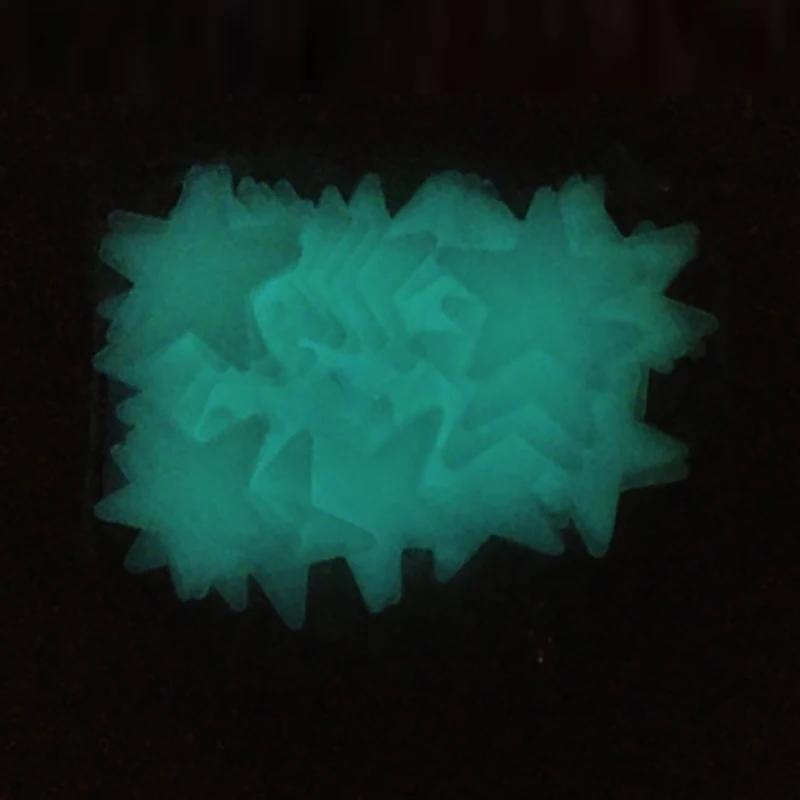 Autocollants étoiles scintillants en PVC, sparadrap d'art mural Fluorescent lumineux dans la nuit so