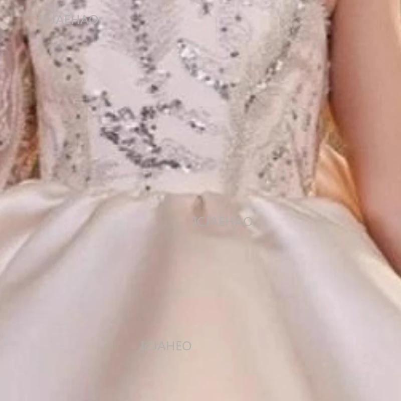 Robe de princesse à paillettes pour filles, asymétrique épaule dénudée, robe bouffante pour enfants,