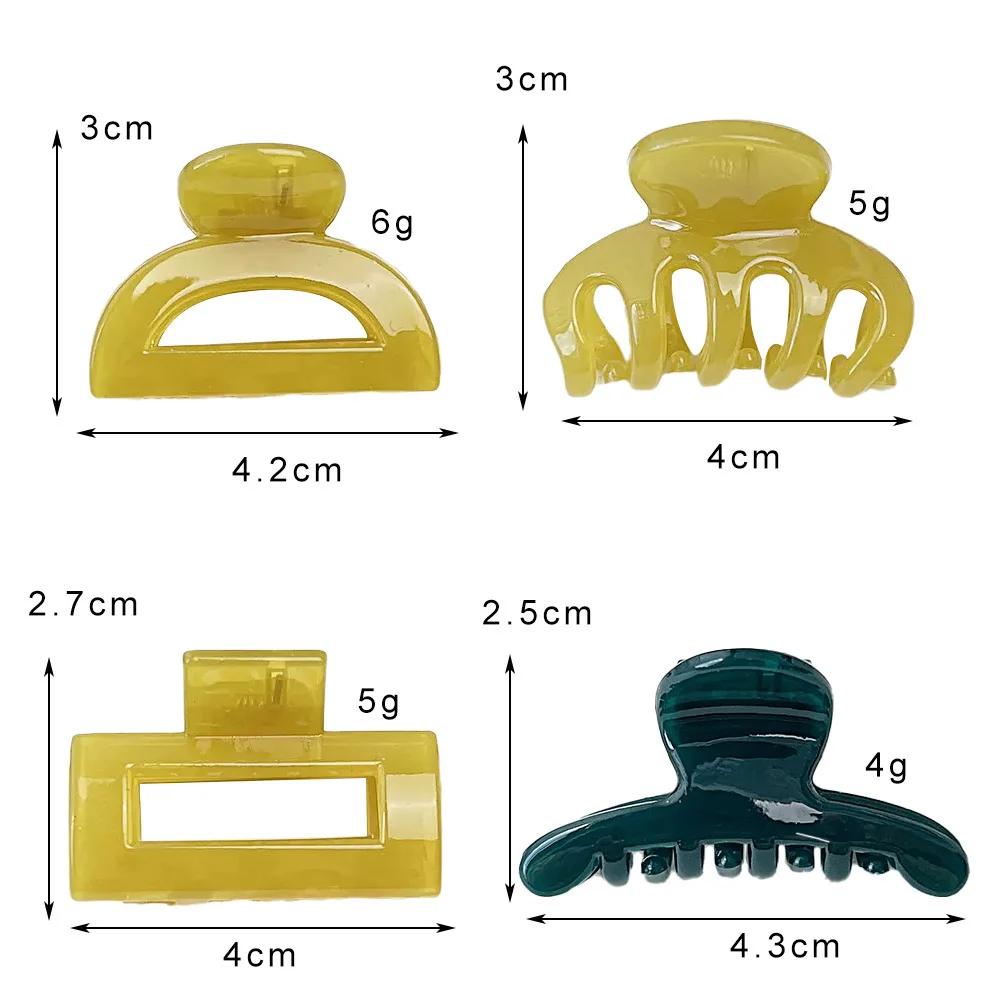 Pince à Cheveux en Forme de Petite Géométrie, Barrettes pour Femmes et Bol, Accessoires de Sauna, Ve