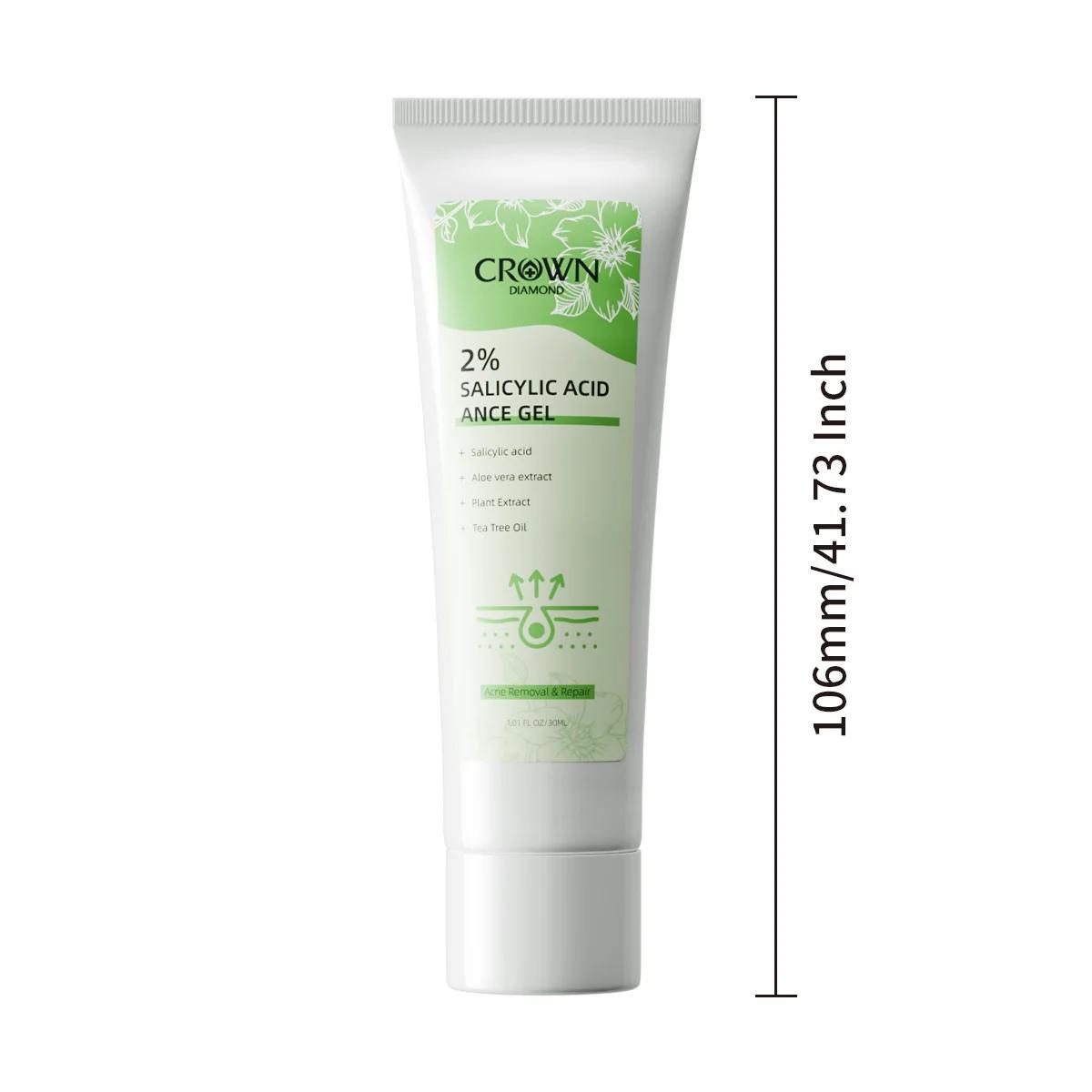 Crème anti-acné à l'acide salicylique 2%, réparation Anti-acné, rougeurs, taches de boutons, nettoya