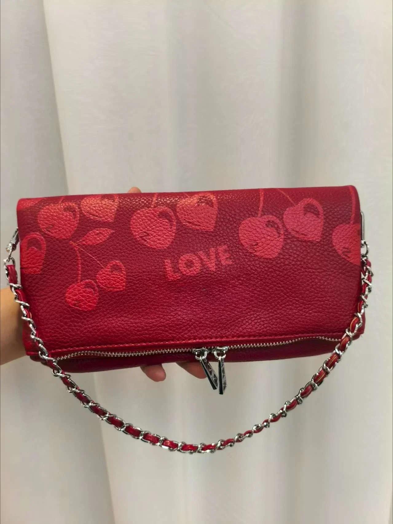 Nouveau Sac à Bandoulière Femme Marron Double Polaire ZV Design Luxe Décontracté Rétro Sac Ailes