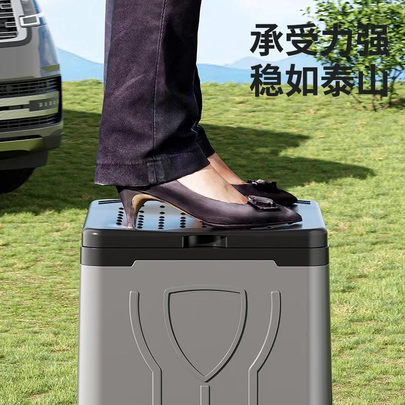 Toilettes pliantes pour voiture, toilettes d'urgence mobiles pour voyages en camping, toilettes temp