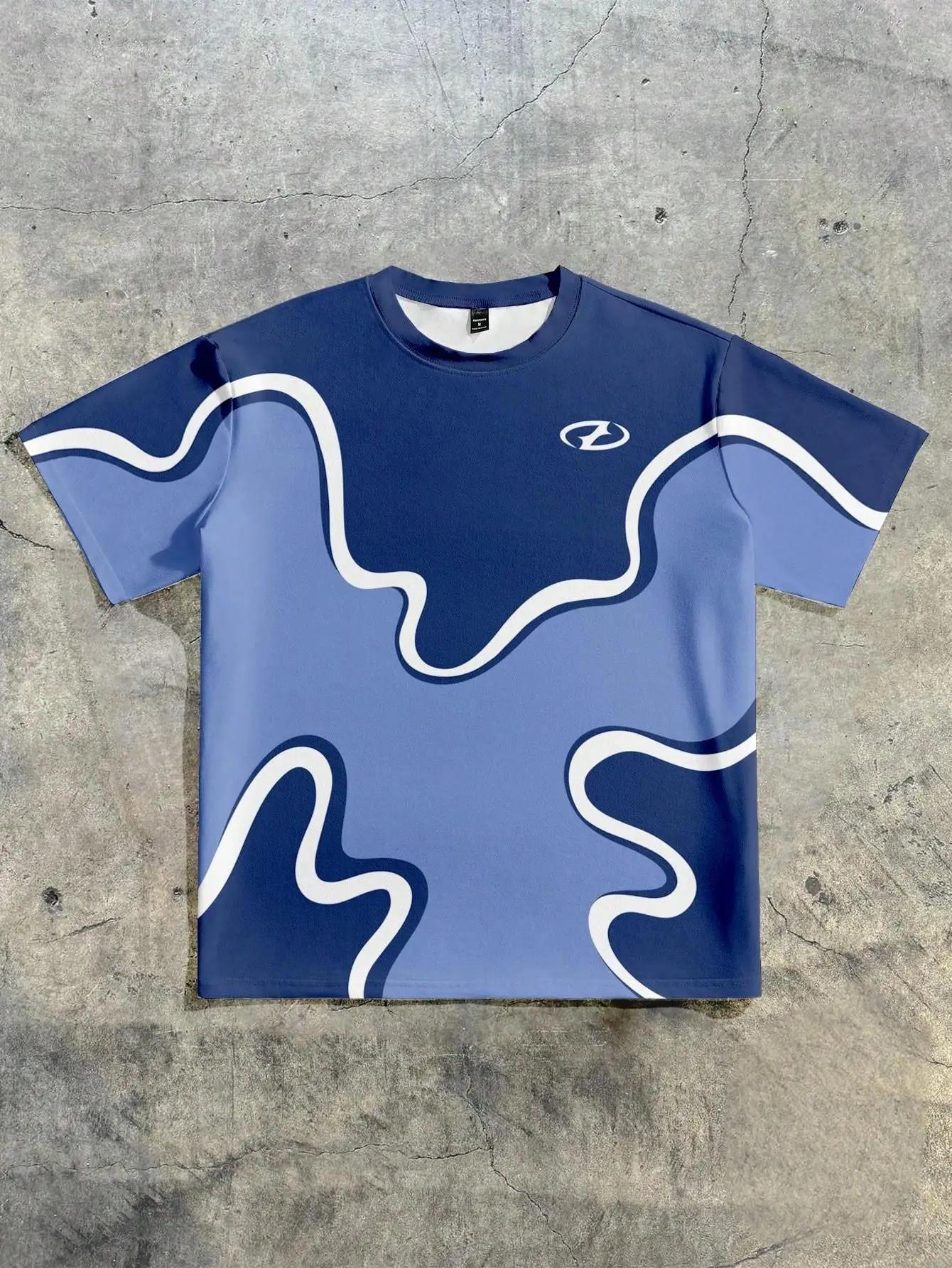 Le nouveau T-shirt pour hommes d'été 2025 est un design imprimé en 3D doux et respirant à la mode dé