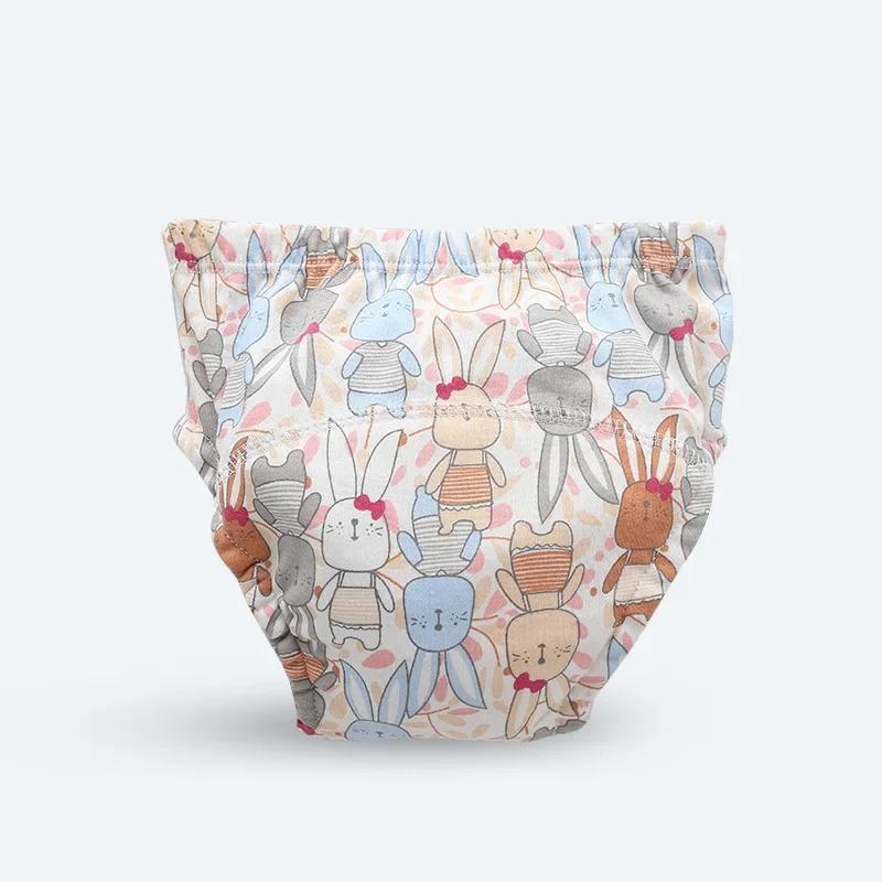 Couches imperméables réutilisables en coton doux pour bébé, shorts de pipi, pantalons d'entraînement
