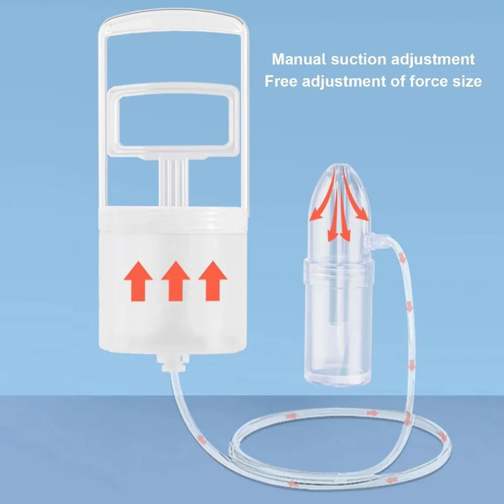 Aspirateur nasal manuel puissant à pompe manuelle, extracteur nasal non invasif, embout nasal confor