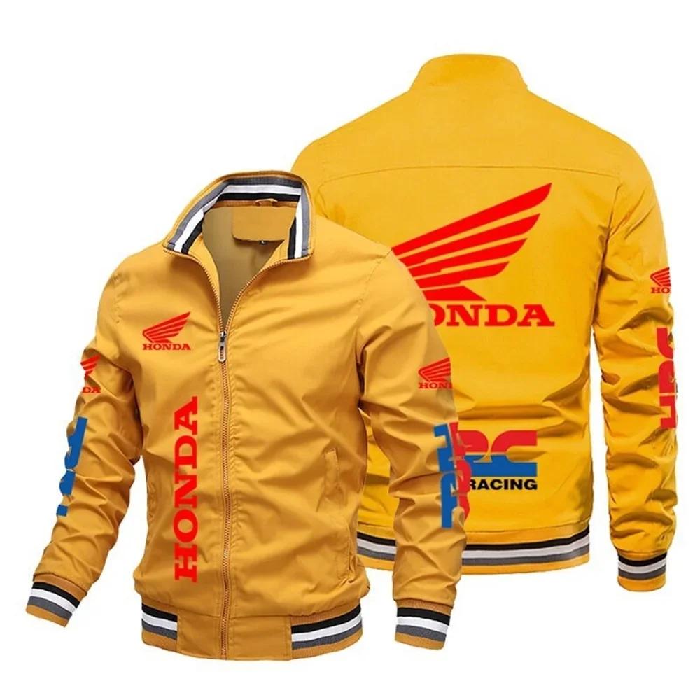 Honda Moto 2025 nouvelle veste de Moto modèle Bomber veste Baseball Moto haut hommes