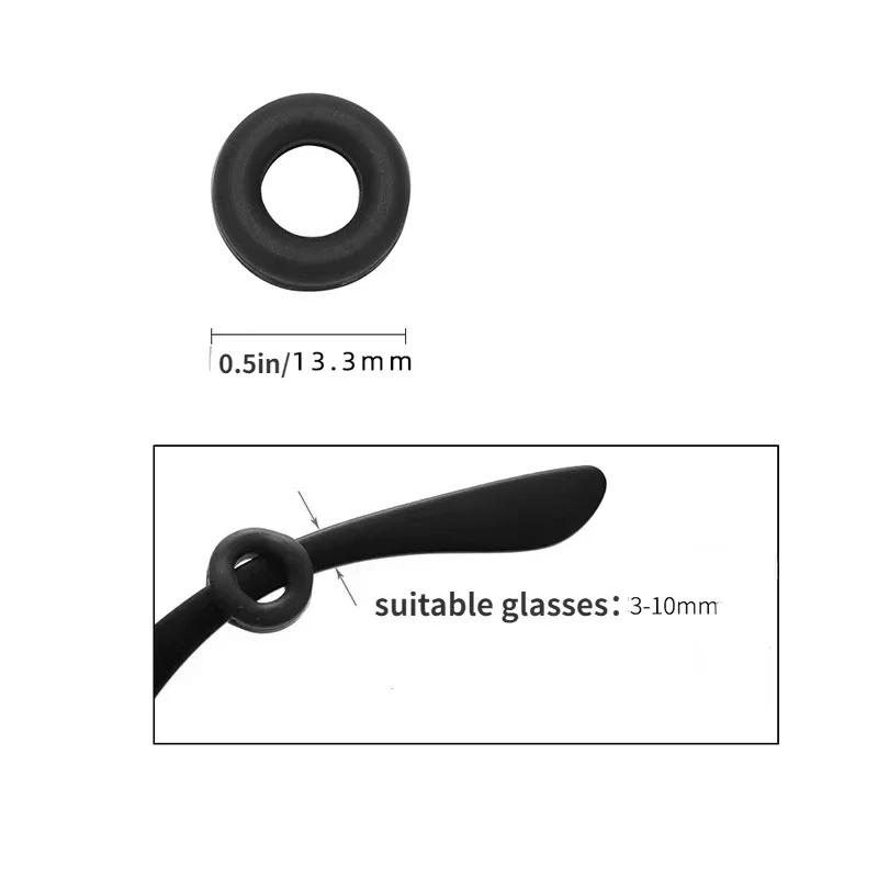 Poignée d'oreille antidérapante en Silicone, 10 pièces, pour lunettes, jambe, crochet d'oreille, sup