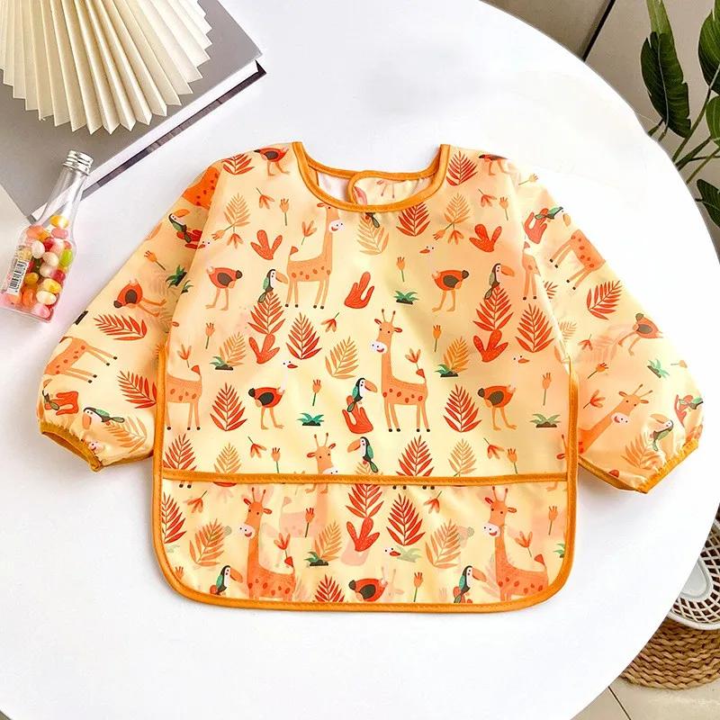 Bavoirs pour bébés de 0 à 3 ans, mignon, coloré, dessin animé, imperméable, pour manger, enfants, de