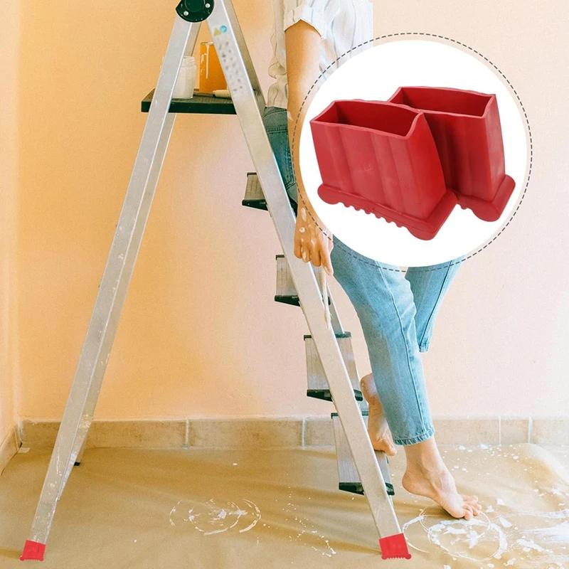 Tapis de pieds d'échelle pliante antidérapant B97A-4Pcs, coussinets et housses de pied d'escalier en