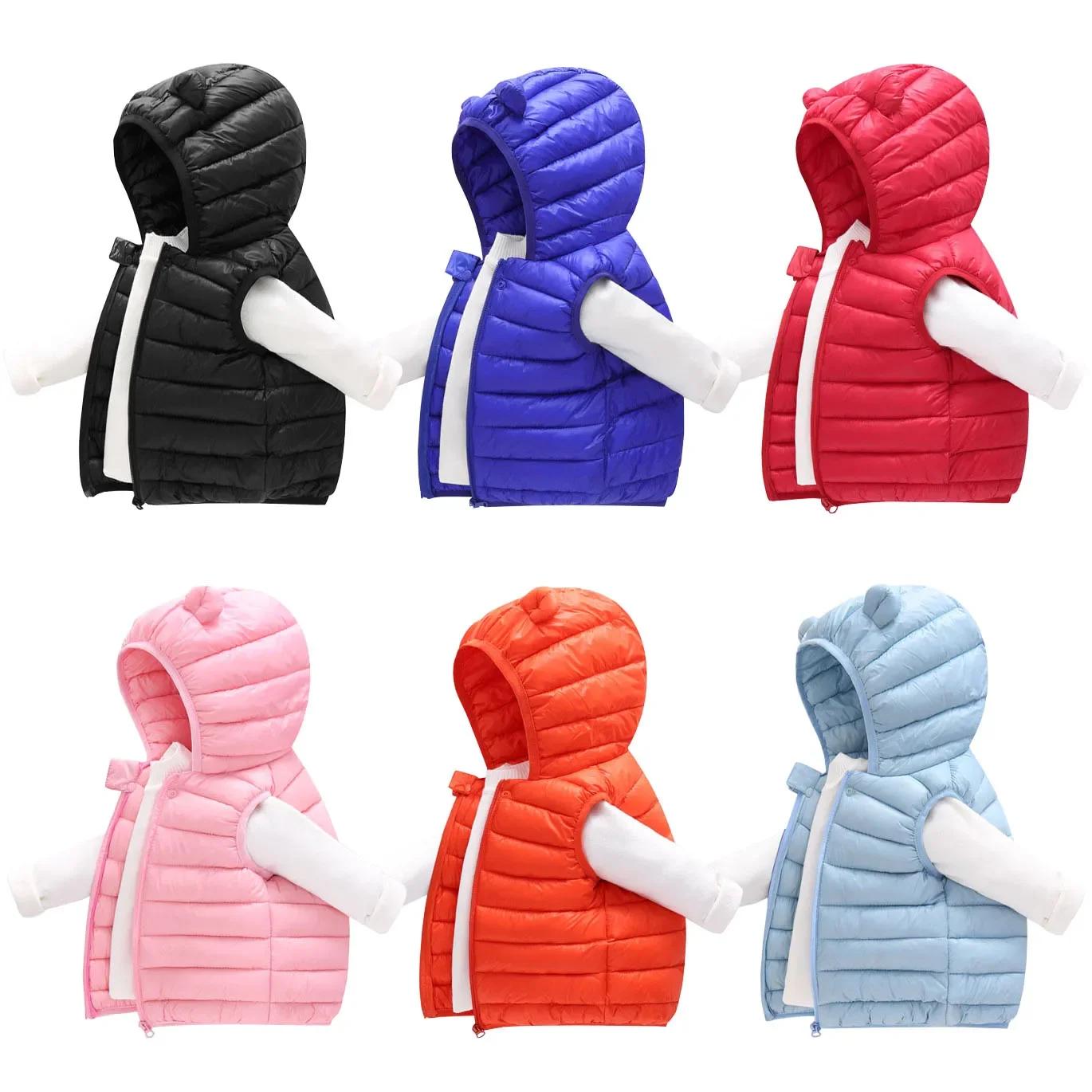 Gilet chaud en coton pour bébés garçons et filles, vêtements d'automne et d'hiver pour enfants de 1