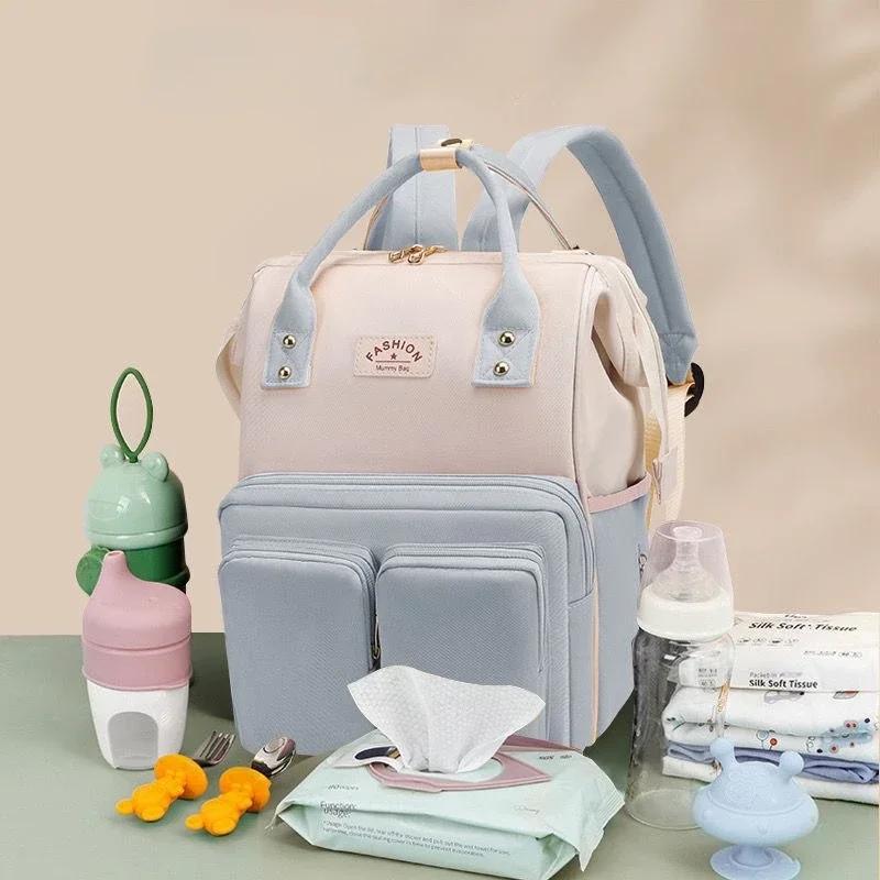 Sac à dos maman grande capacité étanche : sac multifonction sorties mère bébé pratique