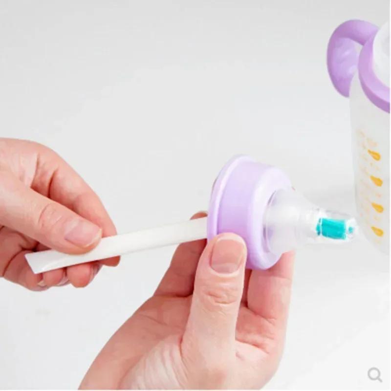 2 pièces/ensemble nettoyage étroit * brosse longue poignée Portable écart biberon écart brosse de ne