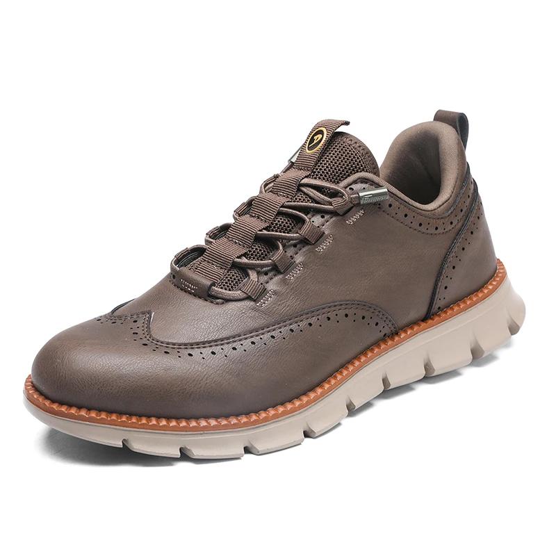 Grande taille 48 49 50 richelieu avec pointe d'aile Style britannique hommes Oxford chaussures en cu