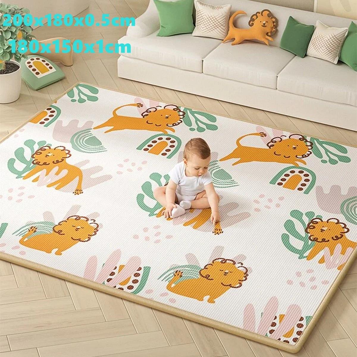 Tapis de jeu pour bébé, grande taille 200x180cm, jouets pour enfants, tapis de sécurité, tapis de dé