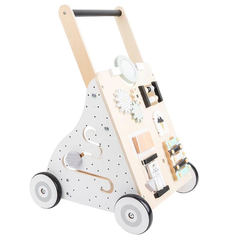 Marche-bébé, poussette, marche-bébé anti-jambes en O, marche-bébé anti-basculement, les jouets en bo