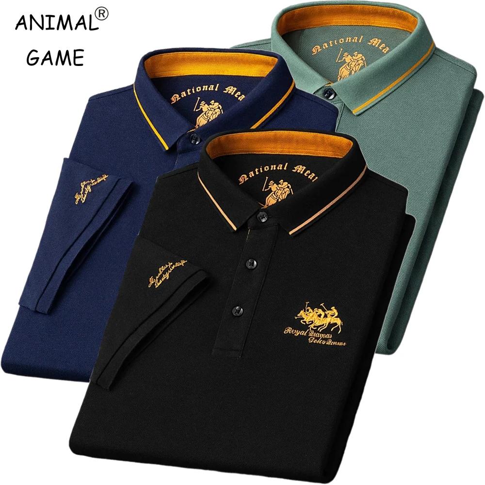 Été hommes polos brodés à manches courtes chemise de luxe haut décontracté revers T-shirt hommes res