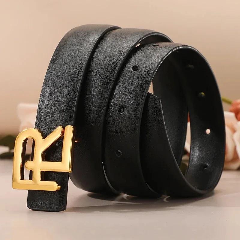 Nouvelle ceinture pour femmes ceinture à la mode femme boucle en métal ceinture pour femmes robe de