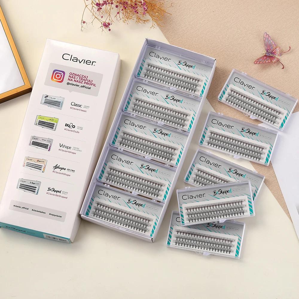 Clavier – ensemble de cils en forme de fard à joues, extraordinaire, en soie synthétique, plus doux,