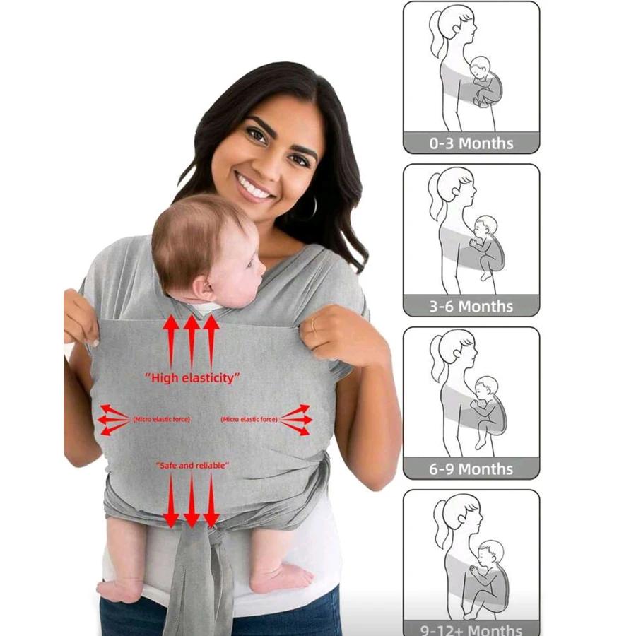 Porte-bébé multifonctionnel pour dormir, allaitement, dispositif de sortie pour mains libres, tissu