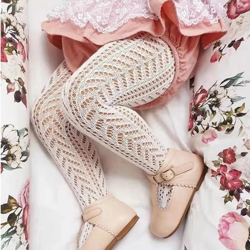 Collants en résille ajourés pour bébés filles, bas en maille pour enfants, vêtements pour tout-petit