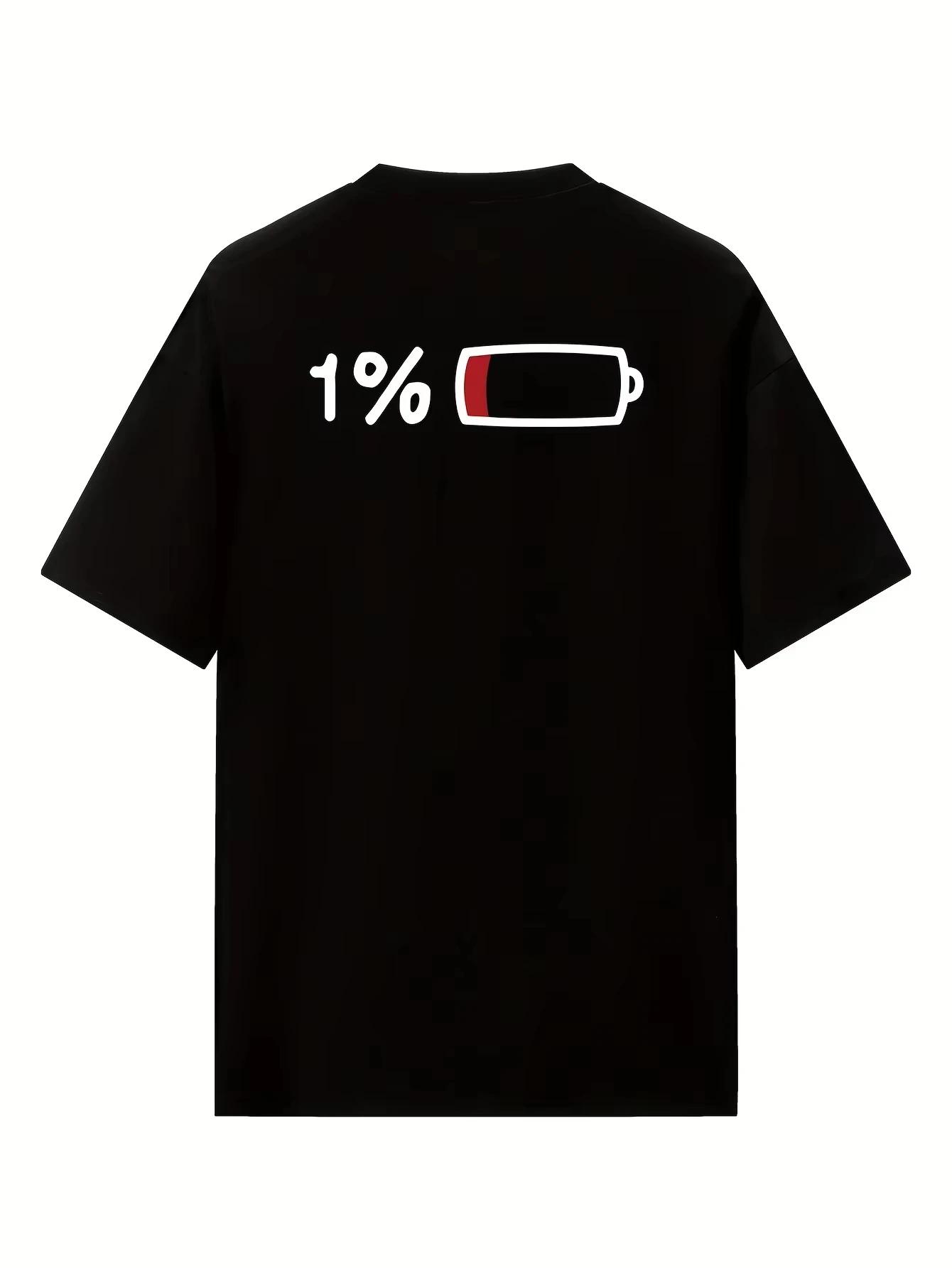 2025 été hommes et femmes été décontracté élégant ample Long T-shirt avec 1% batterie imprimé graphi
